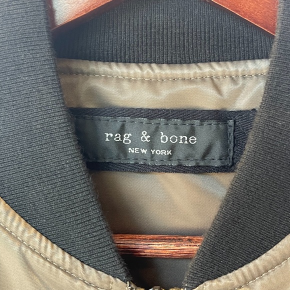 rag & bone Manston Padded Nylon Bomber Jacket - Picture 2 of 5